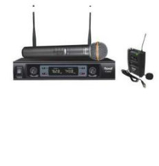 R-820EY UHF ANALOG İKİ KANAL WIRELESS MİKROFON (1EL+1YAKA)