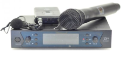 T-668 UHF DİJİTAL İKİ KANAL WIRELESS MİKROFON ( EL+YAKA)