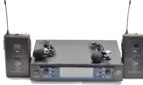 T-668 UHF DİJİTAL İKİ KANAL WIRELESS MİKROFON (2 YAKA)