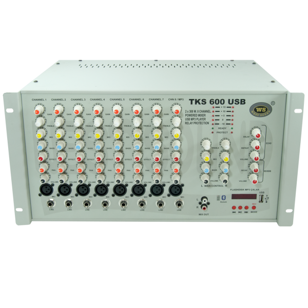 TKS 600EF USB PROFESYONEL MİKSERLİ ANFİ