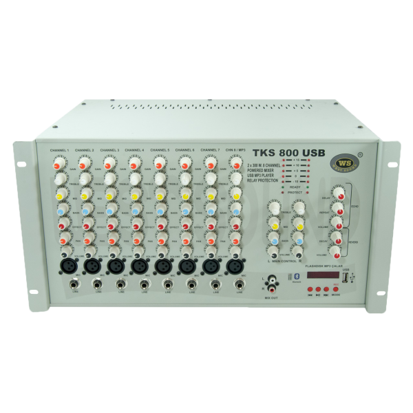 TKS 800EF USB PROFESYONEL MİKSERLİ ANFİ