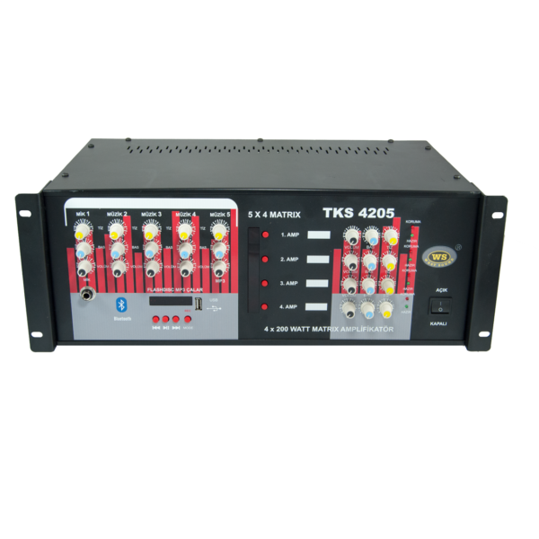 TKS 4205 USB PROFESYONEL MİKSERLİ ANFİ (5x4 MATRİKS)
